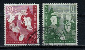 Germany Bund  1952 -  Youth Programs  Used set   # B325-B326