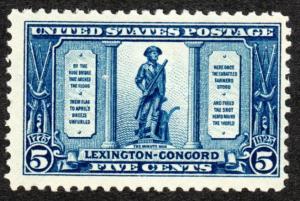 US Scott #619 - MINT, F+ HINGED.