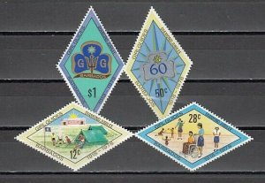 Barbados, Scott cat. 479-482.. Girl Guides, 50th Anniversary. LH. *