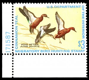 U.S. #RW38 MINT PL# SINGLE OG HR