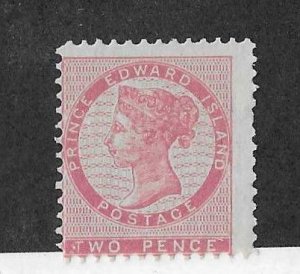 Prince Edward Island  Sc #5 2p rose with thin 'T' variety OG VF