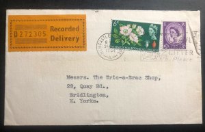 1964 Newcastle England Recorded Delivery Cover To Bridlington