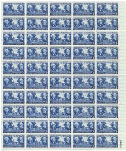 #982 – 1949 3c Washington and Lee University – MNH OG Sheet