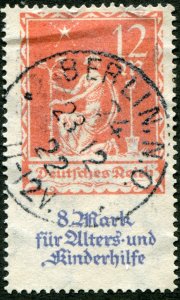 Germany  Sc.# B4  with nice cancel