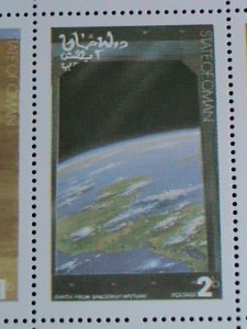 OMAN STAMP-1974  SPACE PROGRAMS- MOON LANDING MNH FULL SHEET VERY FINE