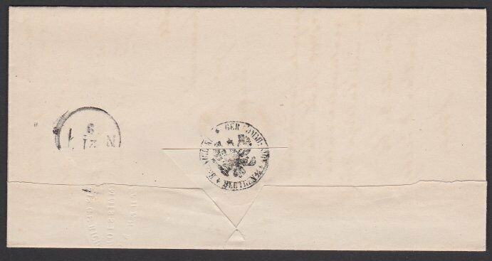 POLAND 1866 Folded official letter ex BEUTHEN / LIEGNIZT....................G194