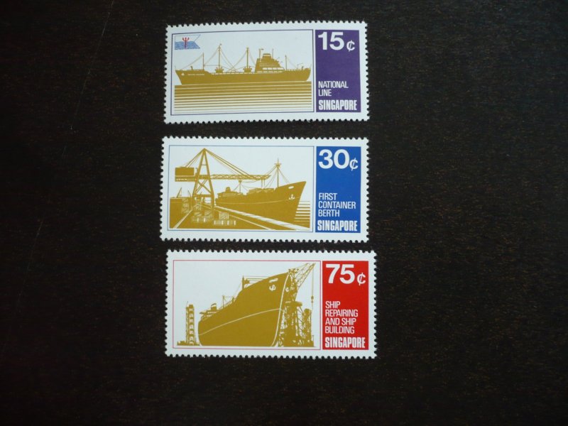 Stamps - Singapore - Scott# 126-128 - Mint Never Hinged Set of 3 Stamps