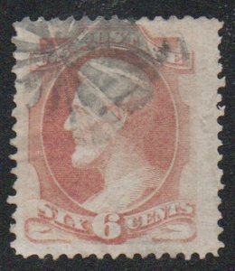 USA #159 VF JUMBO, fancy cancel! Retails $18