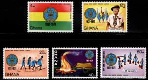 GHANA, Scott 421-425 MNH** set