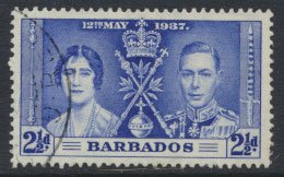 Barbados  SG 247 SC# 192 Coronation 1937  Used   see details and scan