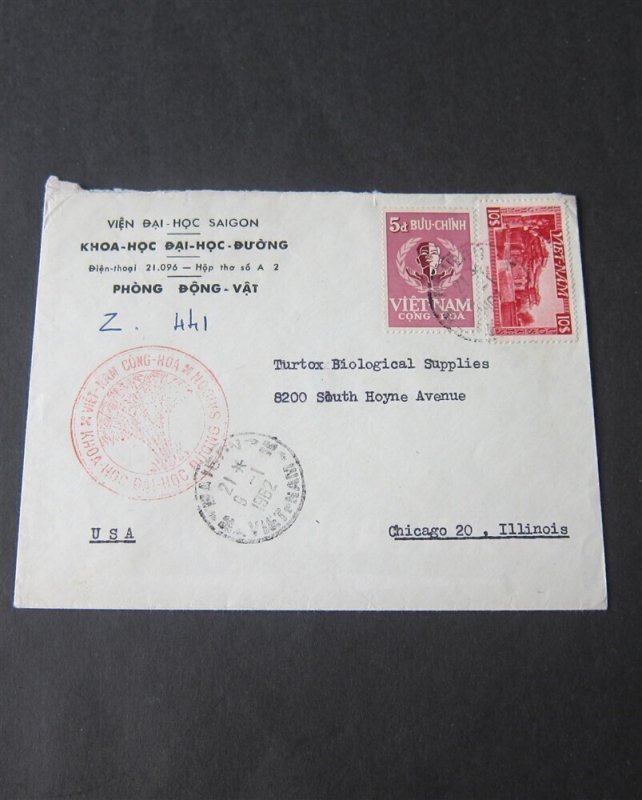 Vietnam 1962 cover to USAOurStock#42757