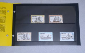 ALDERNEY #55-59 Presentation Pack Souvenir Guernsey Bailiwick Stamps Postage