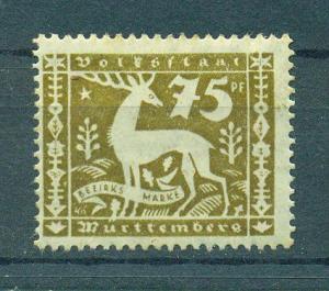 Wurttemberg sc# O58 mhr cat value $3.25