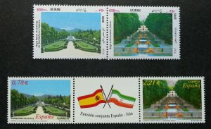 *FREE SHIP Spain Iran Joint Issue Royal Palace Garden 2005 (stamp pair) MNH