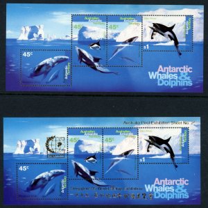 Australian Antarctic Territory Scott L97b Mint NH and L97a LH SCV $72.75 [53733] 