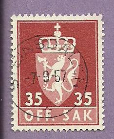 Norway Used  Stamp Scott O71