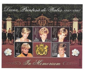 Moldova 282  1998  S/S  sheet 5   VF NH   Lady Diana