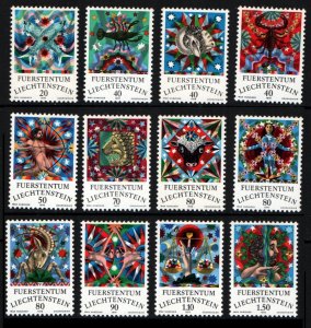 Liechtenstein # 598 - 609 MNH