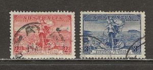 Australia Scott catalog # 157-158 Used