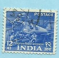  India Scott #264 Hindustan Airplane Factory used