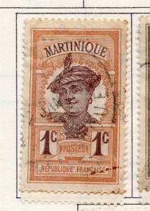 French Martinique 1908 Early Issue Fine Used 1c. 193498
