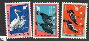 Congo Democratic Republic; Scott 429, 430, 432;  1963;  Unused; NH