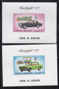 Umm Al Qiwain M # 637A-642A, Antique and Modern Cars, Mini Sheets, NH