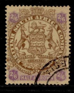 RHODESIA QV SG48, 2s 6d brown and purple/yellow, FINE USED. Cat £65.