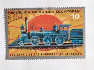 Equatorial Guinea–1972–Single “Train” Stamp–SC# 72-181–CTO/LH