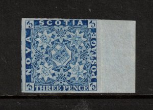 Nova Scotia #2 Very Fine Mint Sheet Margin Example Hinged **With Certificate**