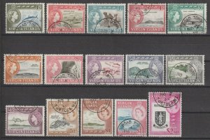 BRITISH VIRGIN ISLANDS 1964/68 SG 178/192 USED