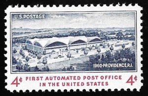 1164 4 cents First Automated Post Office 1960) Stamp Mint OG NH VF 80