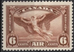 Canada C5 (mh) 6c Daedalus, red brn (1935)