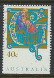 Australia SG 1432  Used  x booklet bottom margin imperf - Christmas