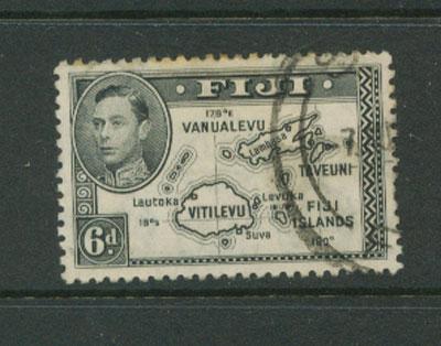 Fiji  SG 261b  Fine Used perf 12