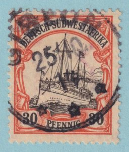 GERMAN SOUTHWEST AFRICA 30 LOZENGE WMK GIBEON SON CANCEL