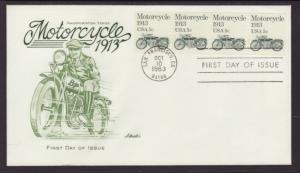 US 1899 Motorcycle Artmaster U/A FDC