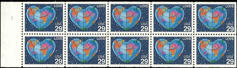 US - 2536a - MNH - Booklet Pane of 10 - SCV-6.00