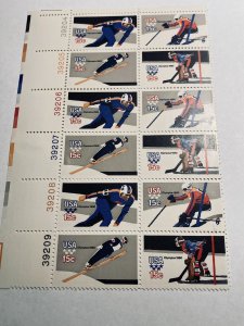 Scott 1795-1798 Olympic From UL sheet Plate Block of 14 stamps M NH OG ach