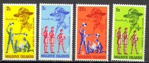 Maldive Islands Sc# 243-246 MNH 1968 Boy Scouts