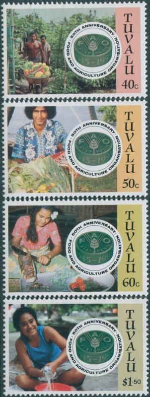 Tuvalu 1995 SG728-731 Food and Agriculture set MNH