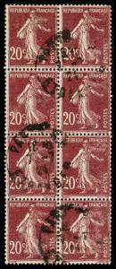 France 166 Used (Block of 8)