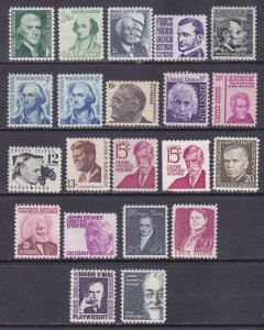 US 1278-1295 MNH OG 1965-78 Prominent Americans Full 26 Stamp Set Very Fine
