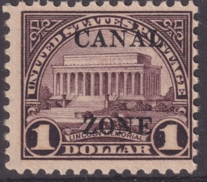 Sc# 95 U.S. 1925-28 $1 Lincoln Memorial overprint MNH CV $250.00