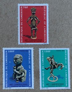 Cameroun 1986 Statues, MNH. Scott 812-814, CV $3.40. Art