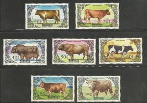 Mongolia MNH sc# 1419-25 Cattle 2014CV $4.55 Special Price