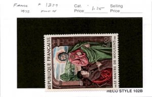 France, Postage Stamp, #1329 Mint NH, 1972 (AB)