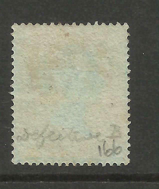 1854 1d Red (PB) SgC1, Plate 166, SC, perf 16, Very fine used, Cat £35 {AV7-289}