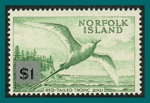 Norfolk Island 1966 Surcharge Tropic Bird, large tablet, MNH #82,SG71