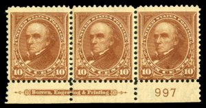 United States, 1894-95 #283 Cat$1,050 (as singles), 1898 10c orange brown, ty...